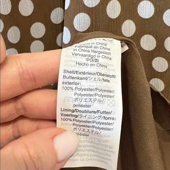 J. Crew Smoked Waist Polka Dot Midi Dress Size XS - Picture 5 of 5